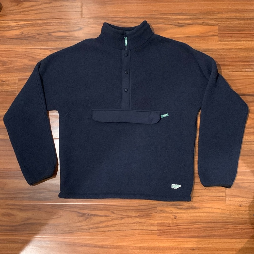 Wellen Dawn Patrol 1/2 Zip Pullover Jacket, Navy - MENS SIZE LARGE
